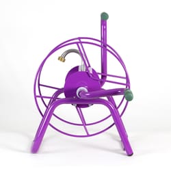 Yard Butler 75 ft. Purple Free Standing Hose Reel