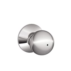 Schlage F Series Bright Chrome Zinc Privacy Knob