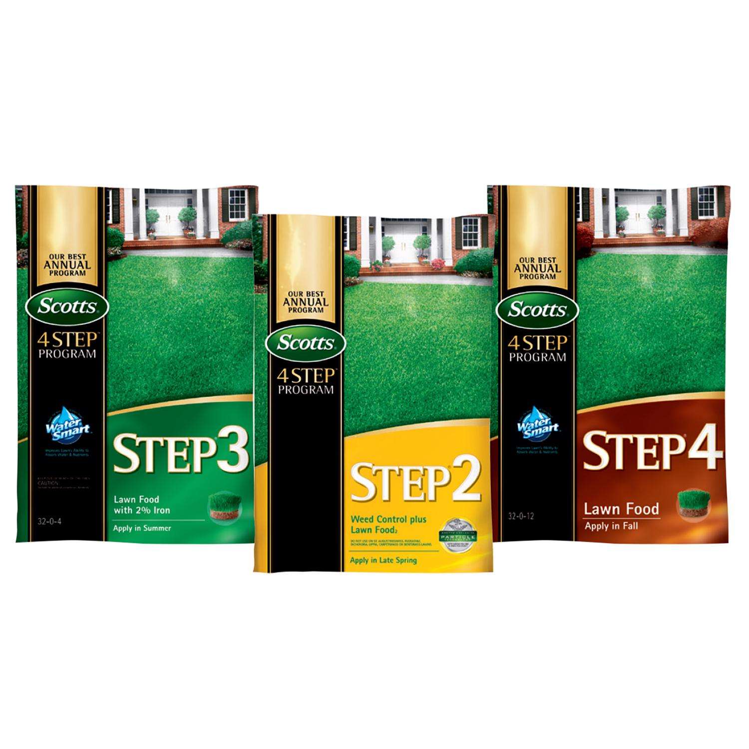 Scotts 3 Step Annual Program Lawn Fertilizer For All Grasses 15000 sq