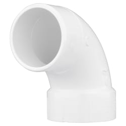 Charlotte Pipe Schedule 30 3 in. 3 in. D PVC 90 Degree Street Elbow 1 pk