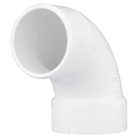 Charlotte Pipe Schedule 30 3 in. 3 in. D PVC 90 Degree Street Elbow 1 pk -  Ace Hardware