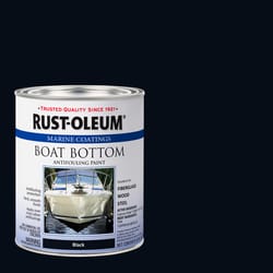 Rust-Oleum Marine Coatings Outdoor Flat Black Epoxy Antifouling Paint 1 qt