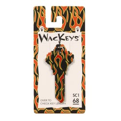 Hillman Wackey Flames House/Office Universal Key Blank Single For