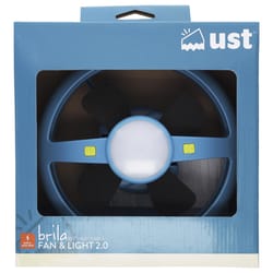 UST Brands Brila Blue Camping Lantern with Fan 8.6 in. H X 4.7 in. W 1 pk