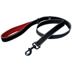 Kurgo Springback Black/Red Bungee Stretch Nylon Dog Training Leash Large