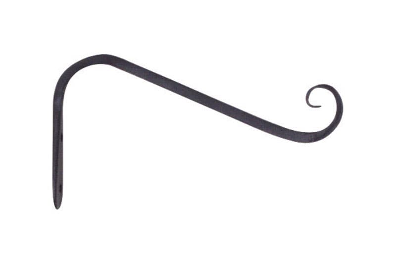 Panacea Black Wrought Iron 12 in. H Angled Plant Hook