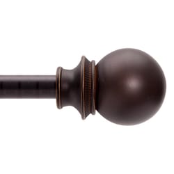 Kenney Oil Rubbed Bronze Fast Fit Birkin Curtain Rod 42 in. L X 120 in. L