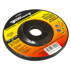 Forney 4-1/2 in. D X 7/8 in. Aluminum Oxide Metal Cutting Wheel 5 pk
