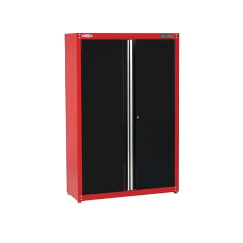 Craftsman 74 In H X 48 W 18 D Black Red Steel Storage Cabinet Ace Hardware