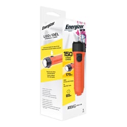 Energizer 150 lm Black/Orange LED Flashlight D Battery