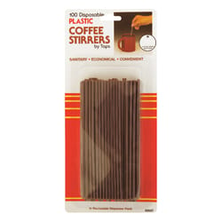 Fitz-All Plastic Coffee Stirrers Brown