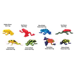 Safari Ltd. Toobs Poison Dart Frogs Toy Assorted 8 pc