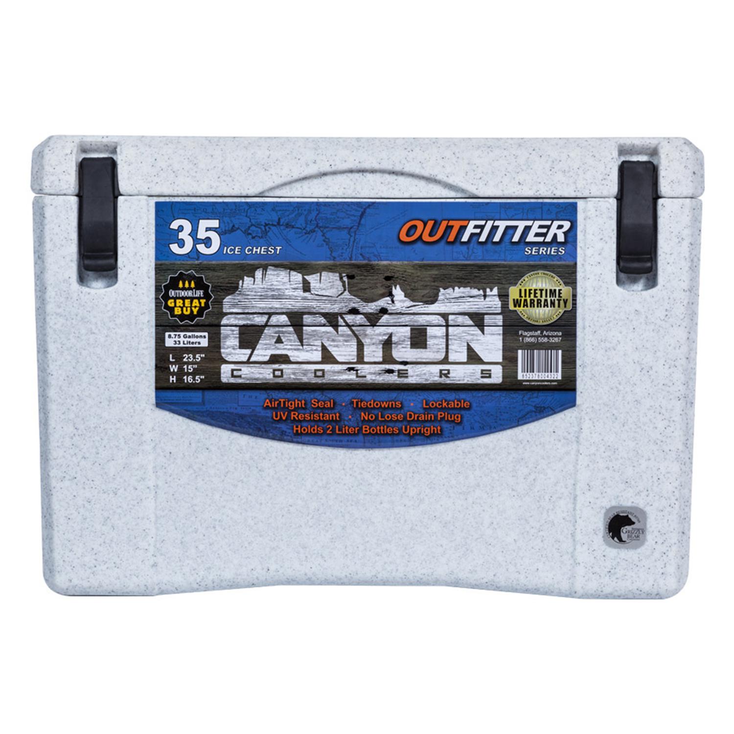 Canyon Coolers Outfitter Gray 35 qt Cooler Sansujyuku sansujyuku.com