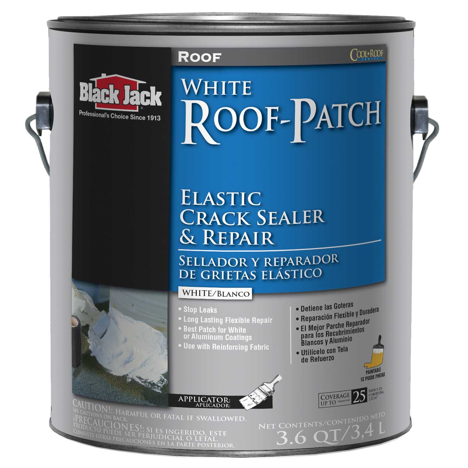 Black Jack Gloss White Elastomeric Elastomeric Roof Patch 1 gal. Ace Hardware