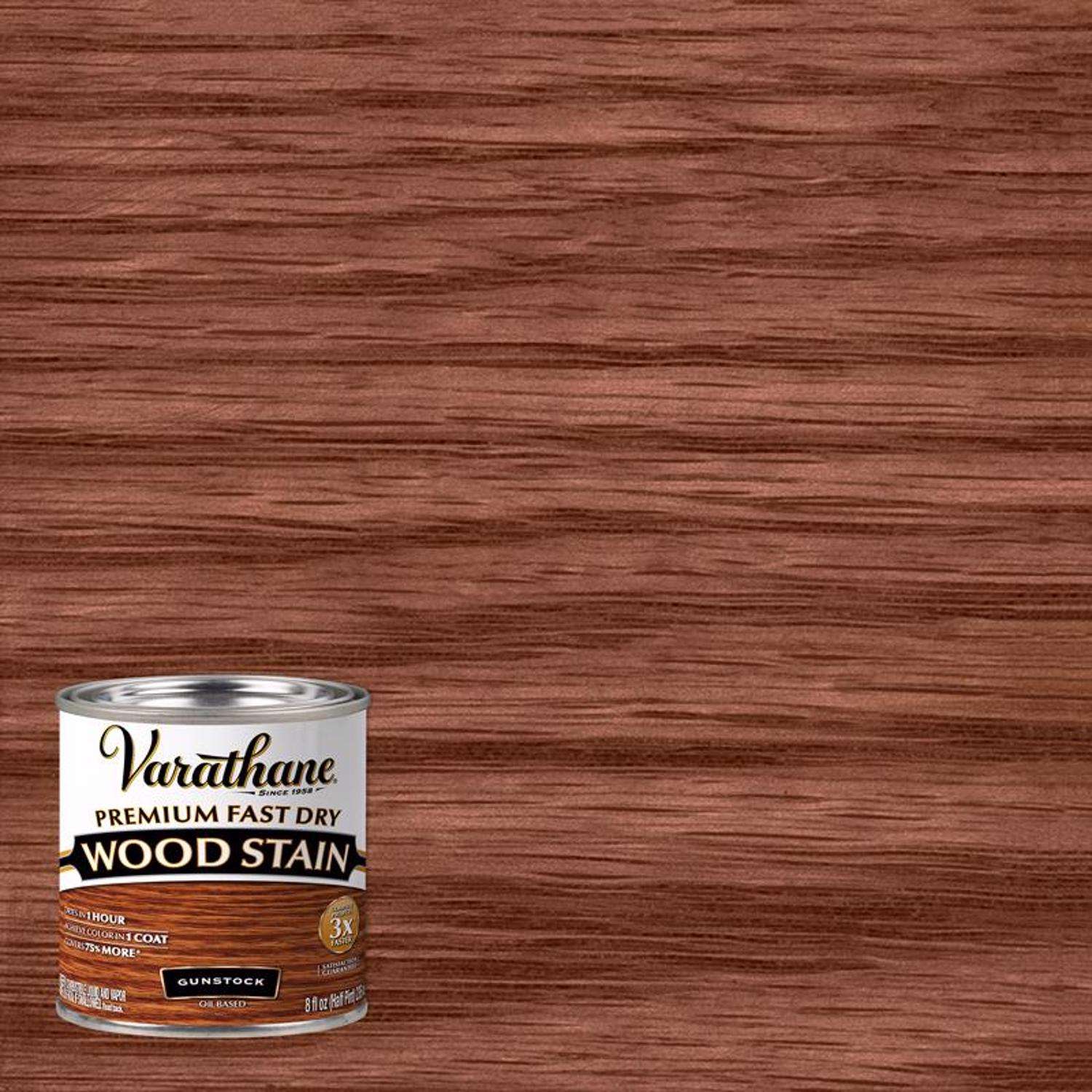 Varathane Premium Gunstock OilBased Fast Dry Wood Stain 0.5 pt Ace Hardware