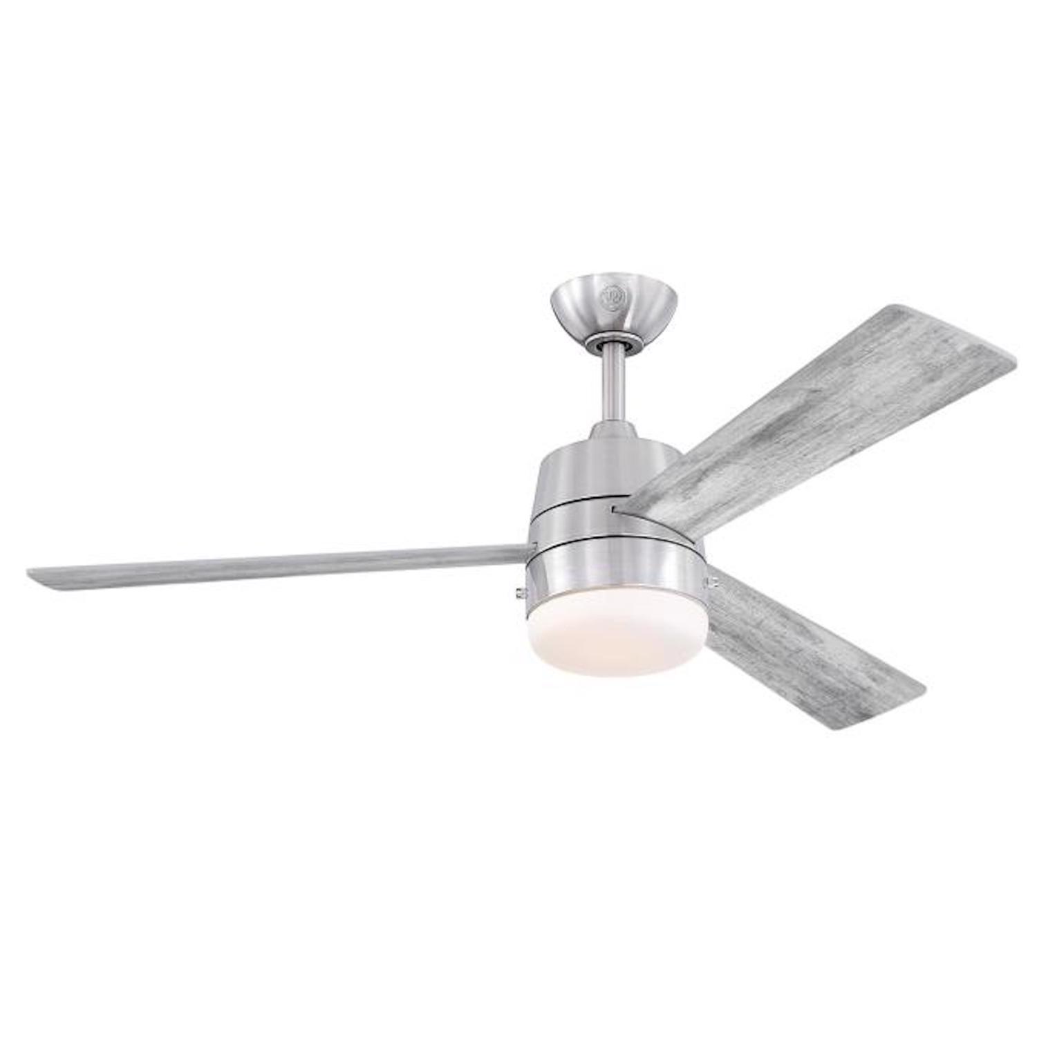 Westinghouse Brinley 52 in. Brushed Nickel Silver LED Indoor Ceiling Fan Uae Electronic uaeelectronic.com