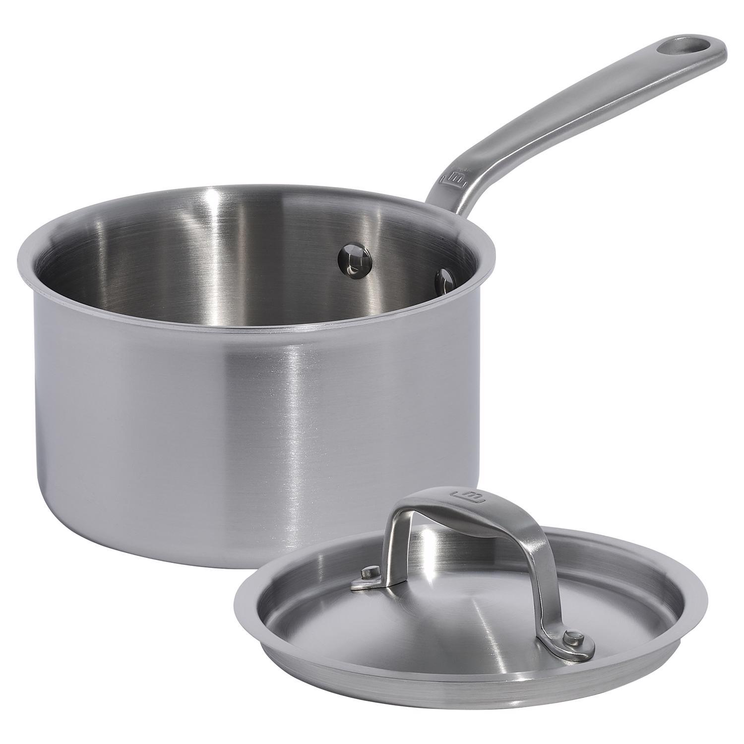 Made In Stainless Steel Saucepan 7 in. 2 qt Silver Uae Electronic uaeelectronic.com