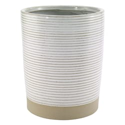 Avanti Linens Drift 64 oz White Ceramic Wastebasket