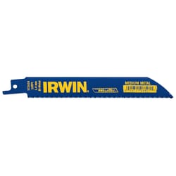 Irwin WeldTec 6 in. Bi-Metal Reciprocating Saw Blade 18 TPI 5 pk