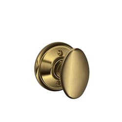 Schlage F Series Antique Brass Zinc Dummy Knob