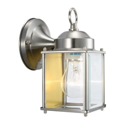 Design House Coach Satin Nickel Nickel Incandescent Outdoor Wall Fixture