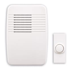 Heath Zenith White Plastic Wireless Door Chime Kit