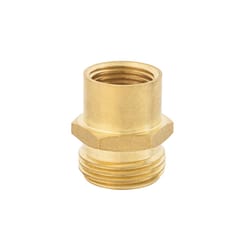 Ace 3/4 in. MHT x 1/2 in. FPT in. Brass Threaded Male/Female Hose Adapter