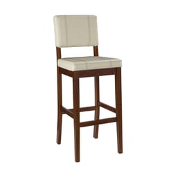 Linon Home Decor Cream Polyurethane Blithe Barstool 45 in.