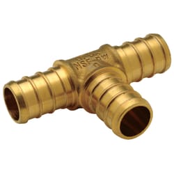 SharkBite 1 in. PEX X 1/2 in. D PEX Brass Reducing Tee