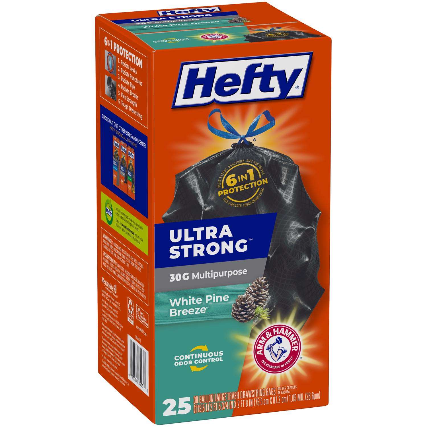 Hefty Recycling Trash Bags, Blue, 30 Gallon, 36 Count