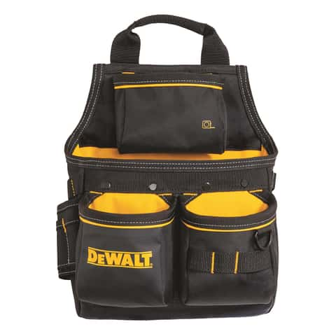 DeWalt 13 pocket Ballistic Nylon Professional Nail Pouch Black Yellow