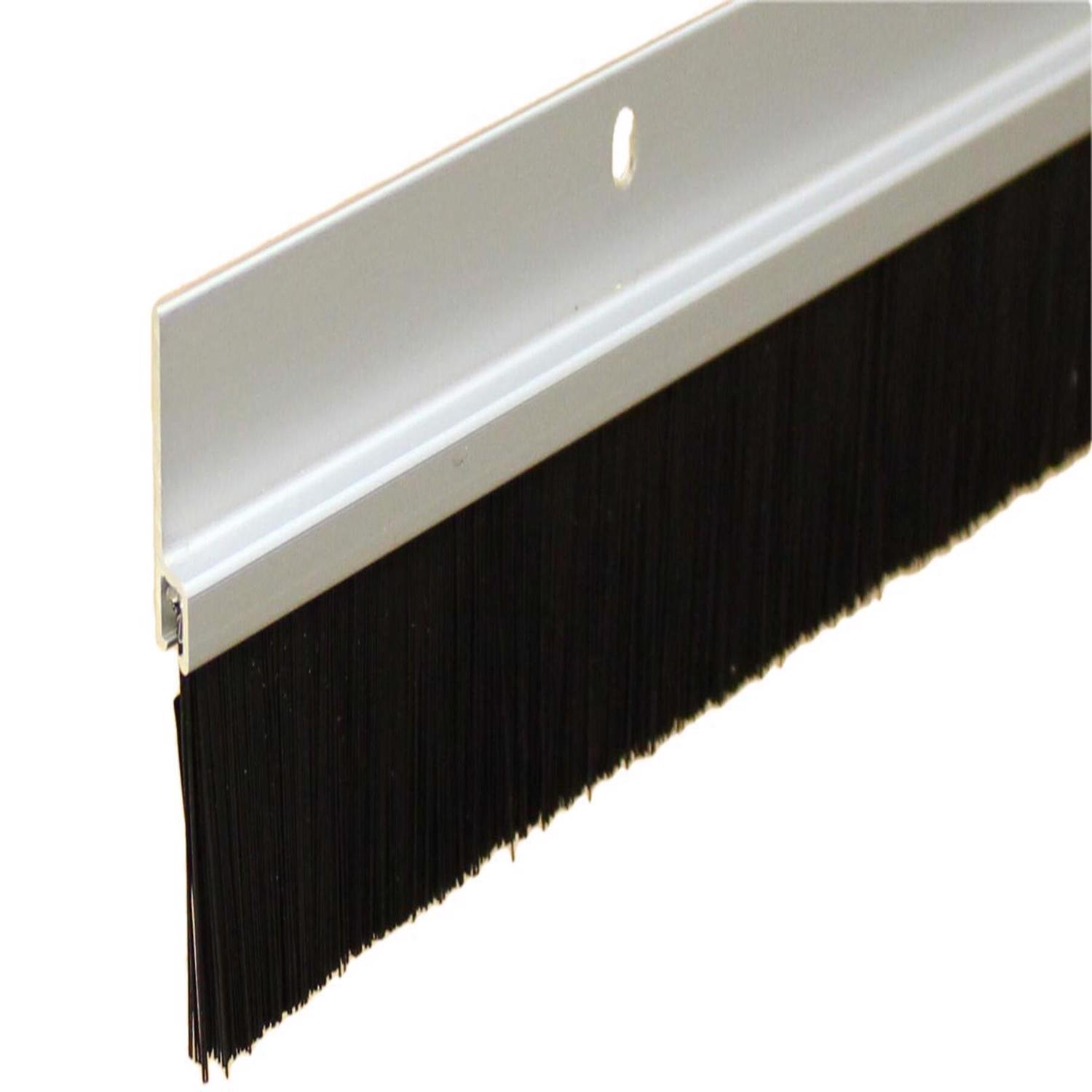 Randall Black/Gray Aluminum/Polypropylene Door Sweep 1 pc - Ace Hardware
