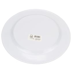 Chef Craft White with Green Plastic Plate