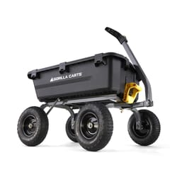 Gorilla Carts Steel Utility Cart, 4 Cubic Feet Heavy Duty Garden Wagon  Outdoor Moving Cart With Wheels, 900 Pound Capacity, Removable Sides, Gray  : Target