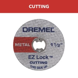 Dremel EZ Lock 1-1/2 in. D X 1/8 in. in. Fiberglass Metal Cut-Off Wheel 12 pc