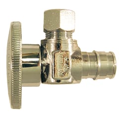 Apollo PEX A 1/2 in. Barb in to X 3/8 in. Compression Chrome Plated Stop Valve