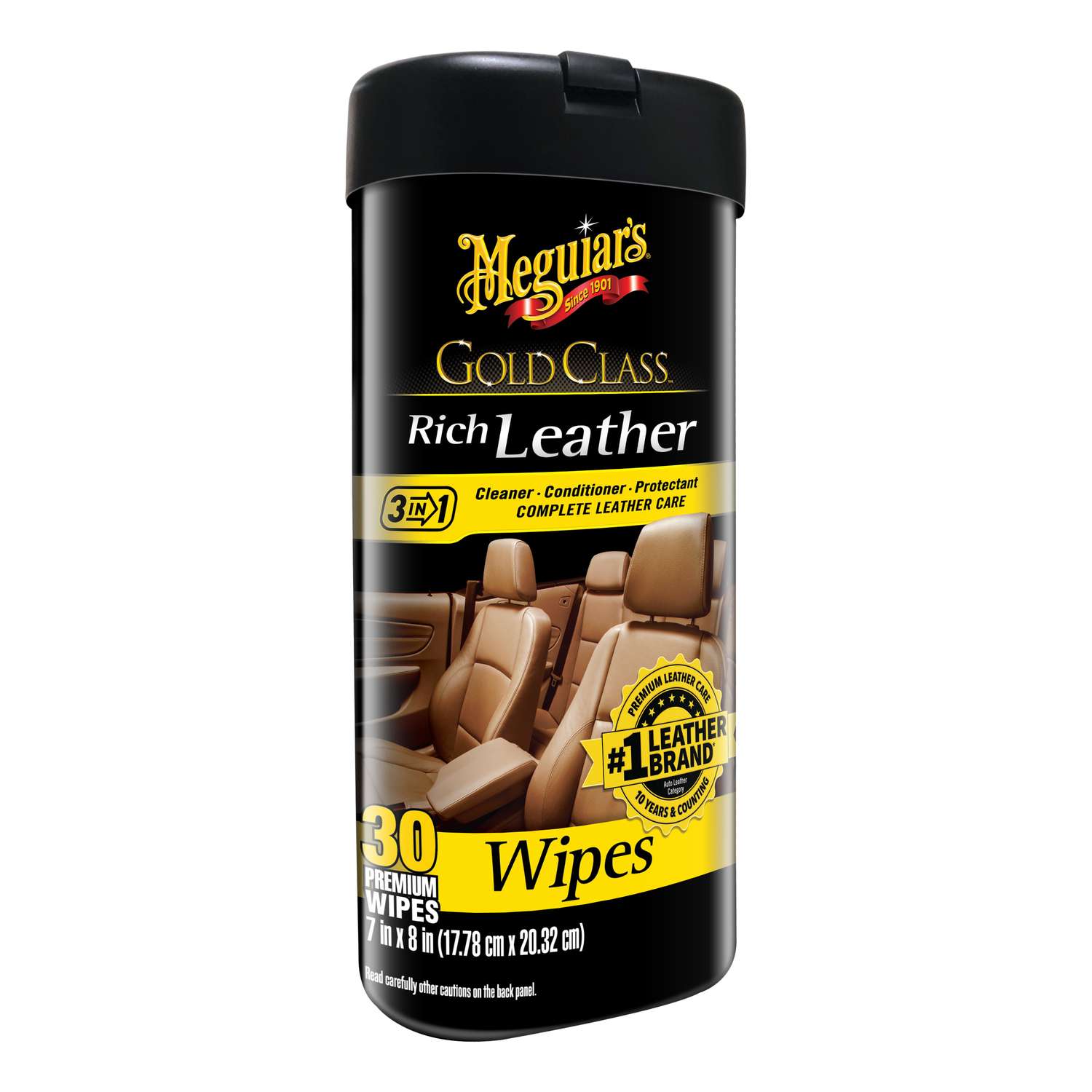 Meguiar's Gold Class Leather Cleaner/Conditioner Wipes 30 ct Ace Hardware