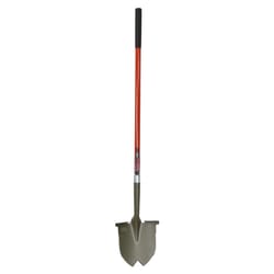 Radius Garden Root Slayer 56.75 in. Carbon Steel Round Garden Shovel Fiberglass Handle