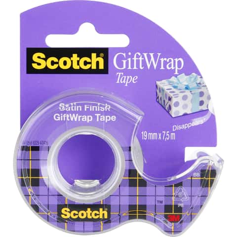 3M 3/4 in. x 300 in. Clear Gift Wrap Tape (3-Pack) 311 - The Home Depot