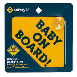Safety 1st Yellow Nylon Baby On Board Magnet 1 pk