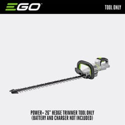 EGO Power+ Cordless Hedge Trimmer — 26in. Blades, 2.5Ah Battery, Model#  Ht2601