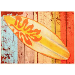 Olivia's Home 22 in. W X 32 in. L Multicolored Surfboard Polyester Accent Rug