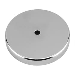 Magnet Source .283 in. L X 1.42 in. W Silver Round Base Magnet 16 lb. pull 1 pc