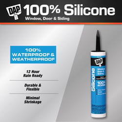 DAP Window, Door & Siding Black Silicone Waterproof Sealant 9.8 oz