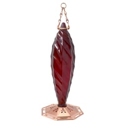 Songbird Essentials Hummingbird 20 oz Copper/Glass Crystal Spiral Nectar Bird Feeder