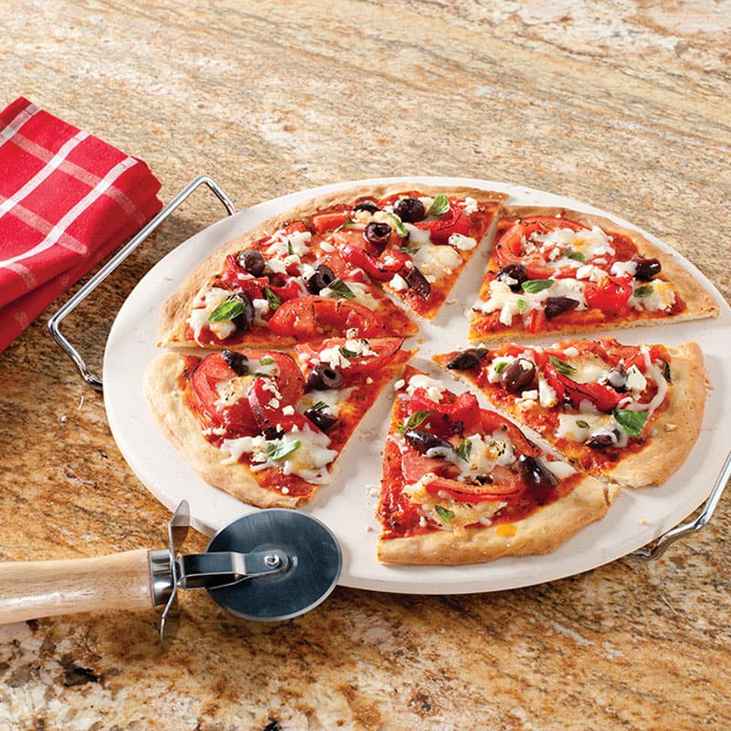 セットピザ Nordic Ware 13 in. W X 13 in. L Pizza Stone Natural Mfr