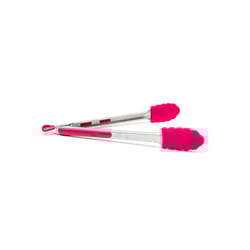 Fox Run Rasberry Nylon/Stainless Steel Tongs