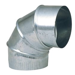 Imperial 5 in. D X 5 in. D Adjustable 90 deg Galvanized Steel Stove Pipe Elbow