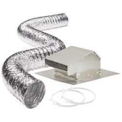 Deflect-O 96 in. L X 4 in. D Silver Aluminum Dryer Vent Kit