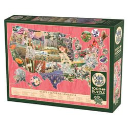 Cobble Hill State Flowers of America Jigsaw Puzzle Multicolored 1000 pc